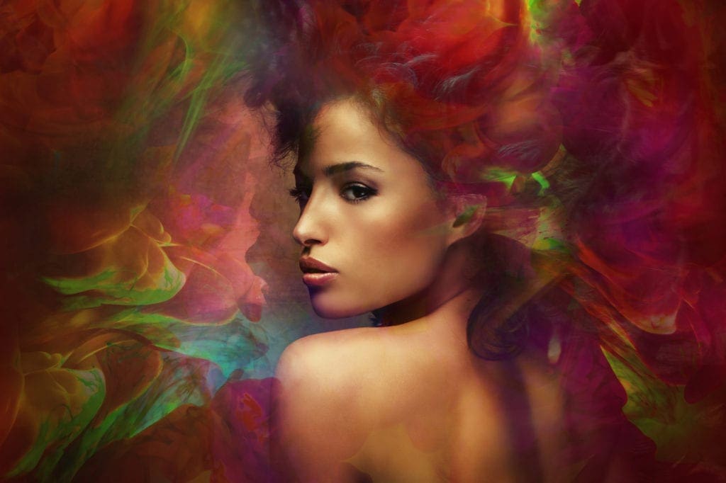 Gaia Goddess Image web of light