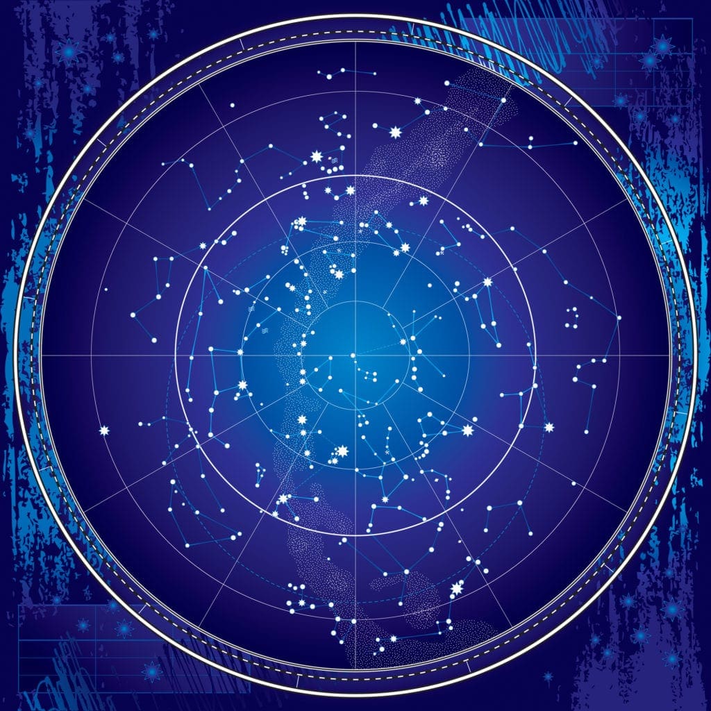 Celestial Map of The Night Sky image